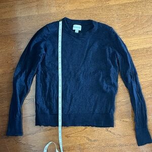 Navy merino wool sweater - Frank and Oak